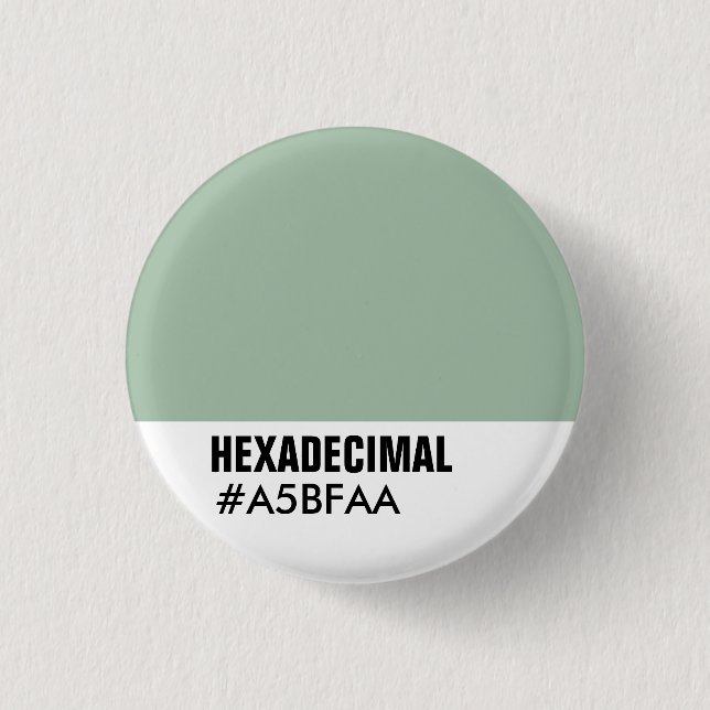 HEXADECIMAL Colour Template - Custo... - Customise 3 Cm Round Badge (Front)
