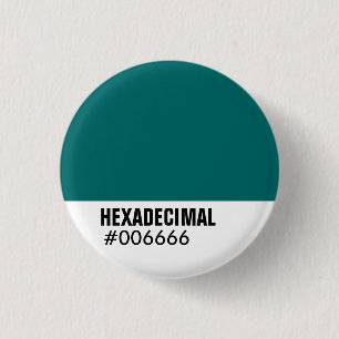 HEXADECIMAL Colour Template - Customised 3 Cm Round Badge