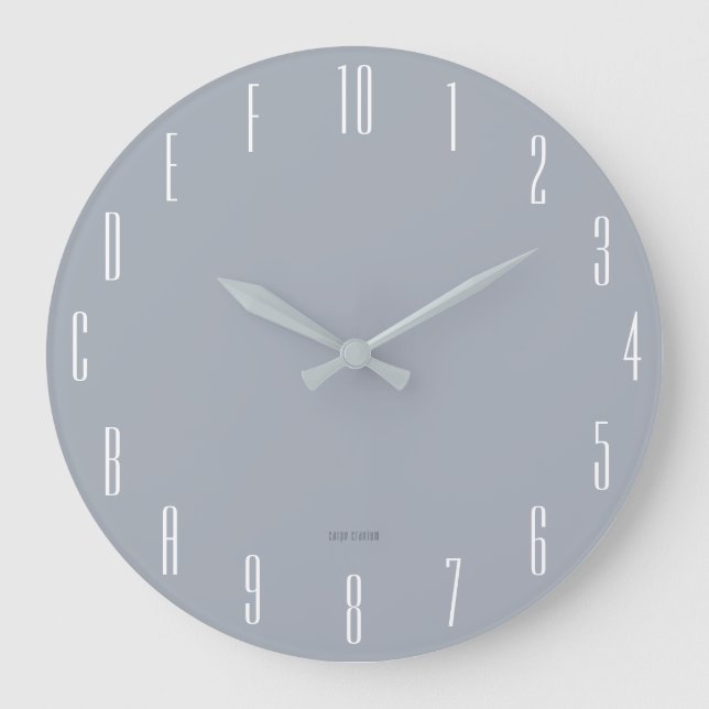 Hexadecimal Geek (narrow) Large Clock (Front)