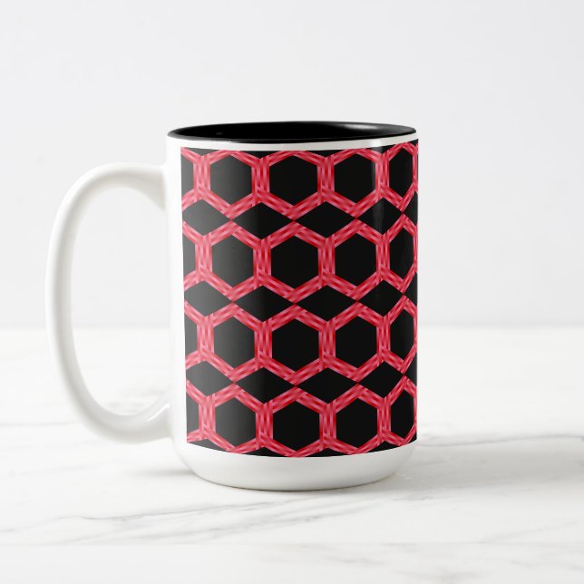 HexaGlow Two-Tone Coffee Mug (Left)