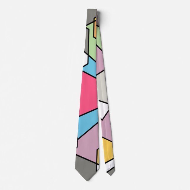 Hexagon Bauhaus  Tie (Front)