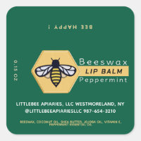 HEXAGON Beeswax Peppermint LIP BALM with BEE 