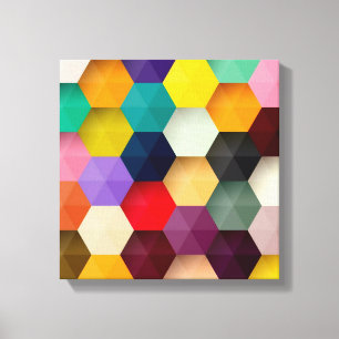 Hexagon canvas print