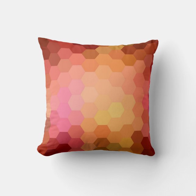 Hexagon Chevron Pattern 2 Cushion (Front)