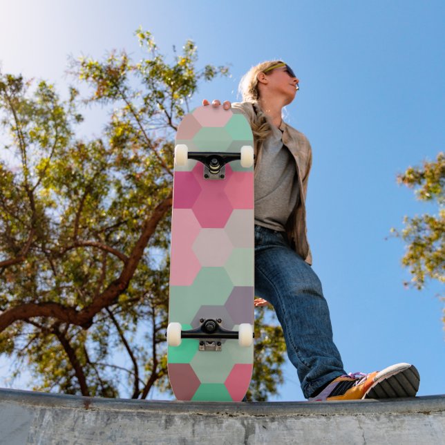 Hexagon color,  skateboard (Outdoor 1)