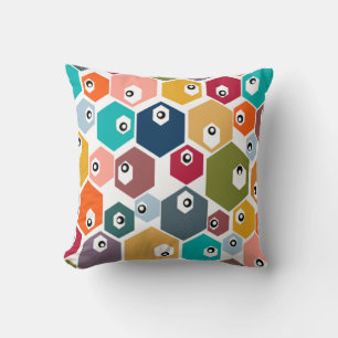 Hexagon Eyeballs Cushion