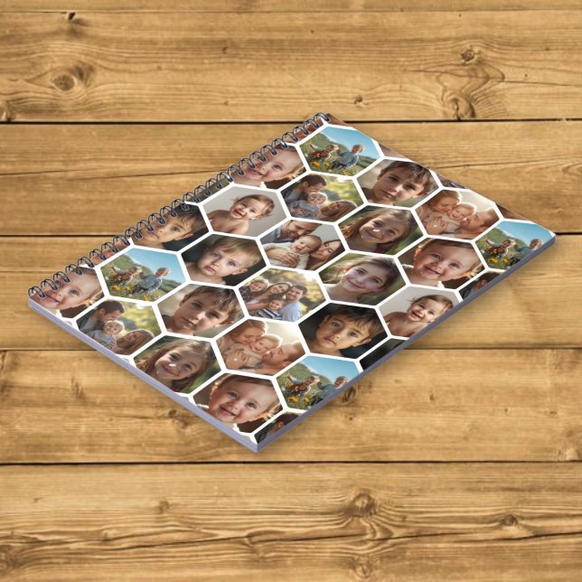 Hexagon Family Photo Collage Notebook (Creator Uploaded)
