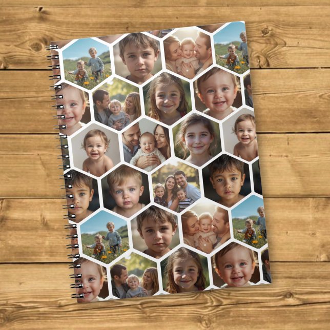 Hexagon Family Photo Collage Notebook (Creator Uploaded)