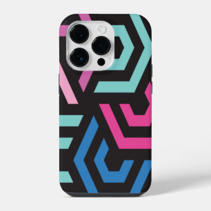 Hexagon Geometric Pattern iPhone 14 Pro Case