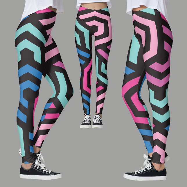 Hexagon Geometric Pattern         Leggings (Creator Uploaded)