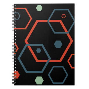 Hexagon Geometric Pattern Notebook