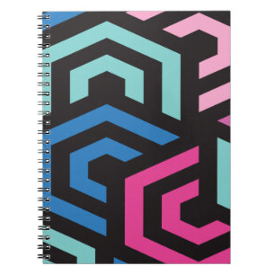 Hexagon Geometric Pattern Notebook