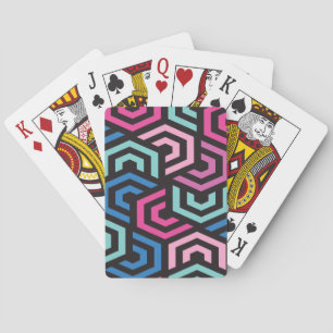 Hexagon Geometric Pattern Playing Cards
