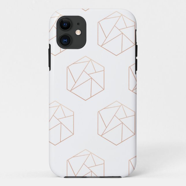 Hexagon geometric phone case (Back)