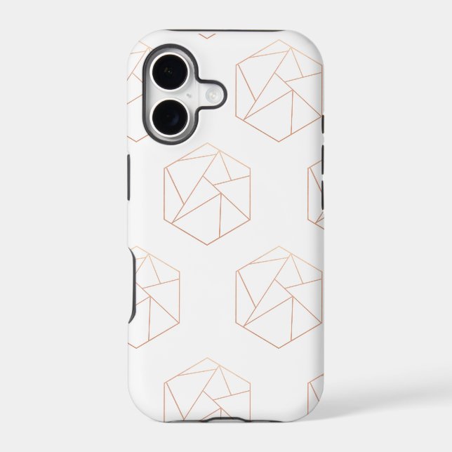 Hexagon geometric phone case (Back)