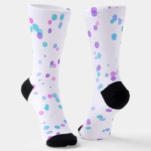 Hexagon Halftone Polka Sustainable Premium Crew Socks