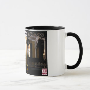 Hexagon House Porch at Night Mug