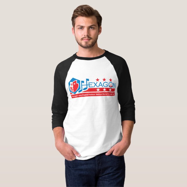 Hexagon Logo Men's Baseball Shirt (Front Full)