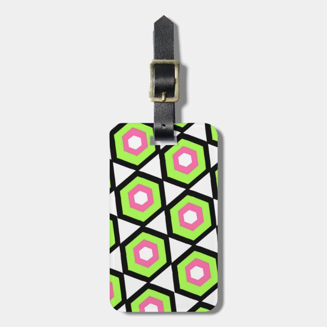 Hexagon Luggage Tag (Front Vertical)