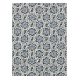 Hexagon Of Jungle Leaves and Tropical Flowers Tablecloth