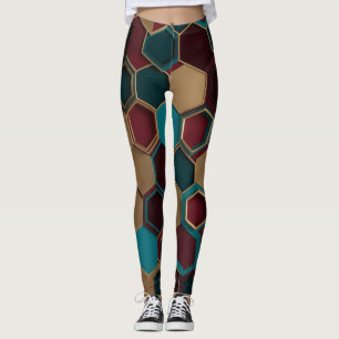 Hexagon patern leggings