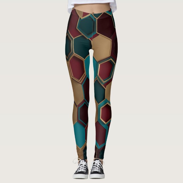 Hexagon patern leggings (Front)