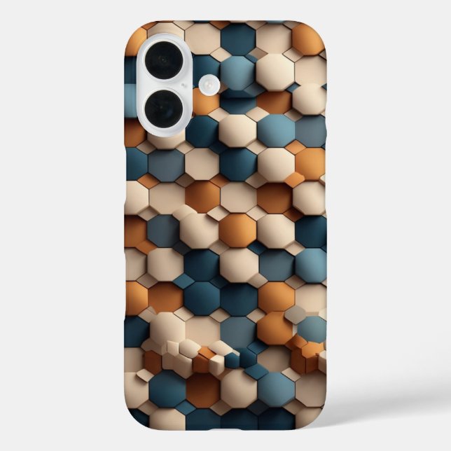 Hexagon Pattern Case-Mate iPhone Case (Back)