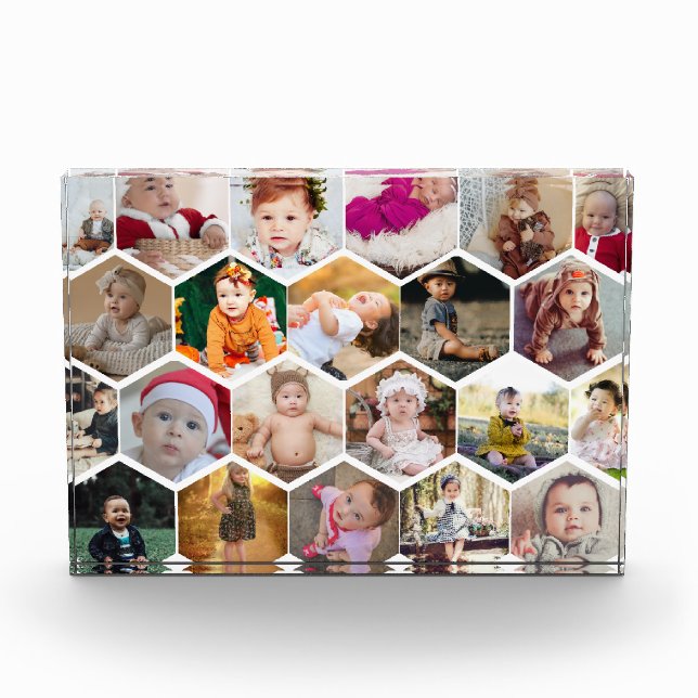 Hexagon Photo Collage Block (Front)