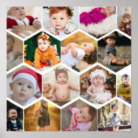 Hexagon Photo Collage