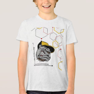 Hexagon-Pitti BELLA+CANVAS Kinder T-Shirt Tri-Blend Shirt