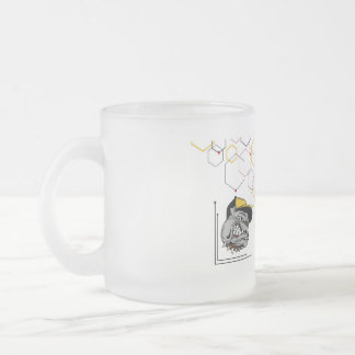 Hexagon Pitti mirrored Frosted Glass Coffee Mug
