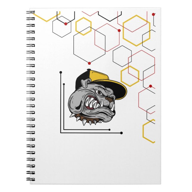 Hexagon-Pitti Spiral-Notizblock Notebook (Front)