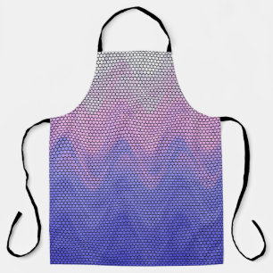 Hexagon Purple Pink Abstract Pattern Apron