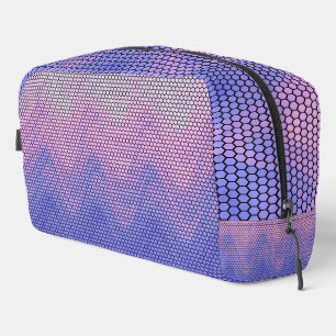Hexagon Purple Pink Abstract Pattern Toiletry Bag