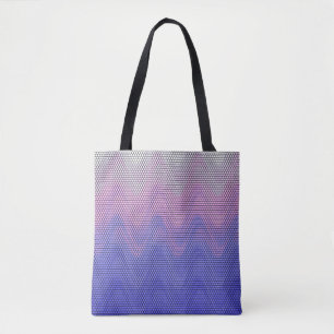 Hexagon Purple Pink Abstract Pattern Tote Bag