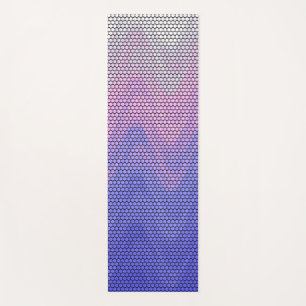 Hexagon Purple Pink Abstract Pattern Yoga Mat