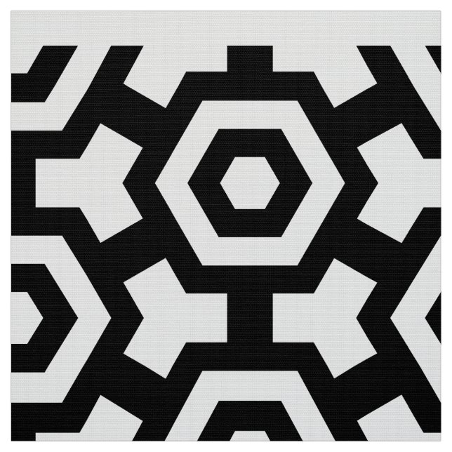 Hexagon Rings Poplin Fabric (Swatch)