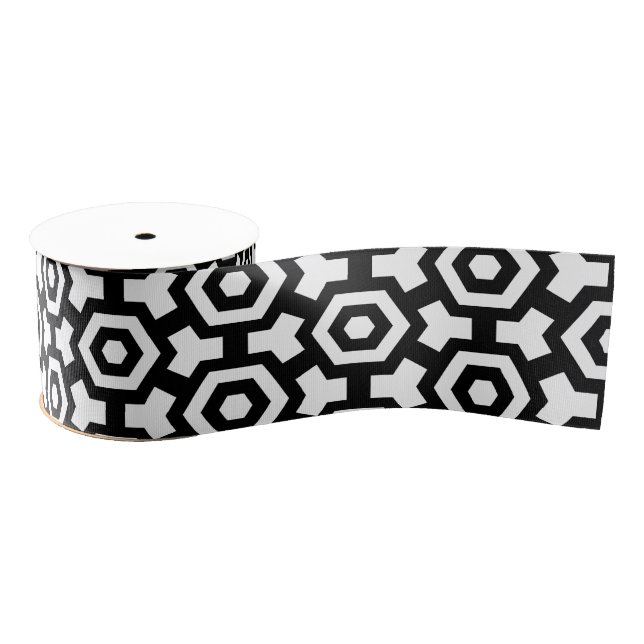 Hexagon Rings Ribbon Grosgrain Ribbon (Spool)