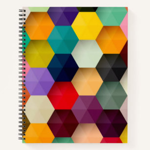 Hexagon spiral notebook