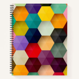 Hexagon spiral notebook