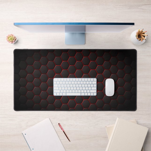 Hexagonal Bee Hive Tech Desk Mat (Office 1)