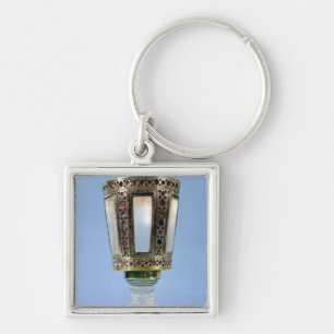 Hexagonal cup key ring