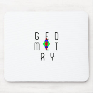 Hexagonal Geometry Optical Illusion Puzzle Art Mouse Mat