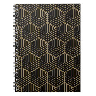 Hexagonal Harmony: Art Deco Elegance Notebook