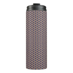 hexagonal seamless pattern on thermal tumbler