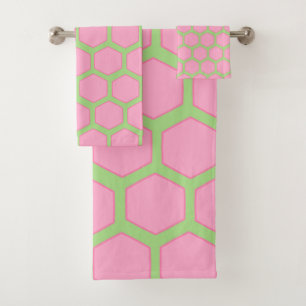 Hexagons Bath Towel Set