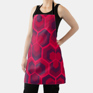 Hexagons Flowers Apron
