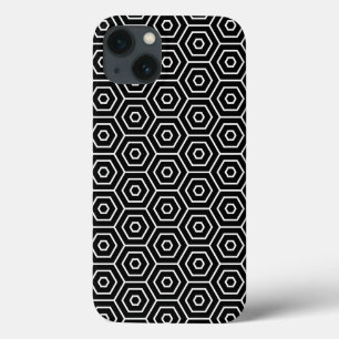 Hexagons texture geometric pattern iPhone 13 case