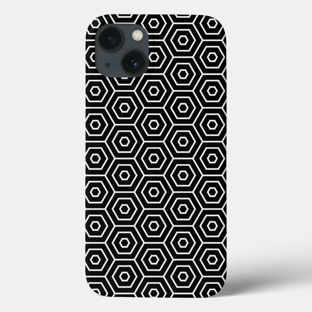 Hexagons texture geometric pattern Case-Mate iPhone case (Back)