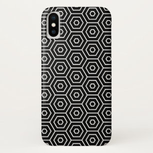 Hexagons texture geometric pattern iPhone x case